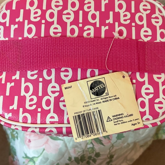 Barbie Pink Logo Train Case NWT 2003 - Picture 3 of 11
